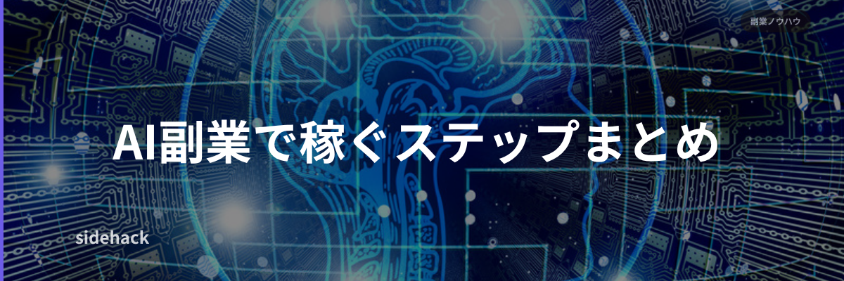 AI副業で稼ぐステップまとめ