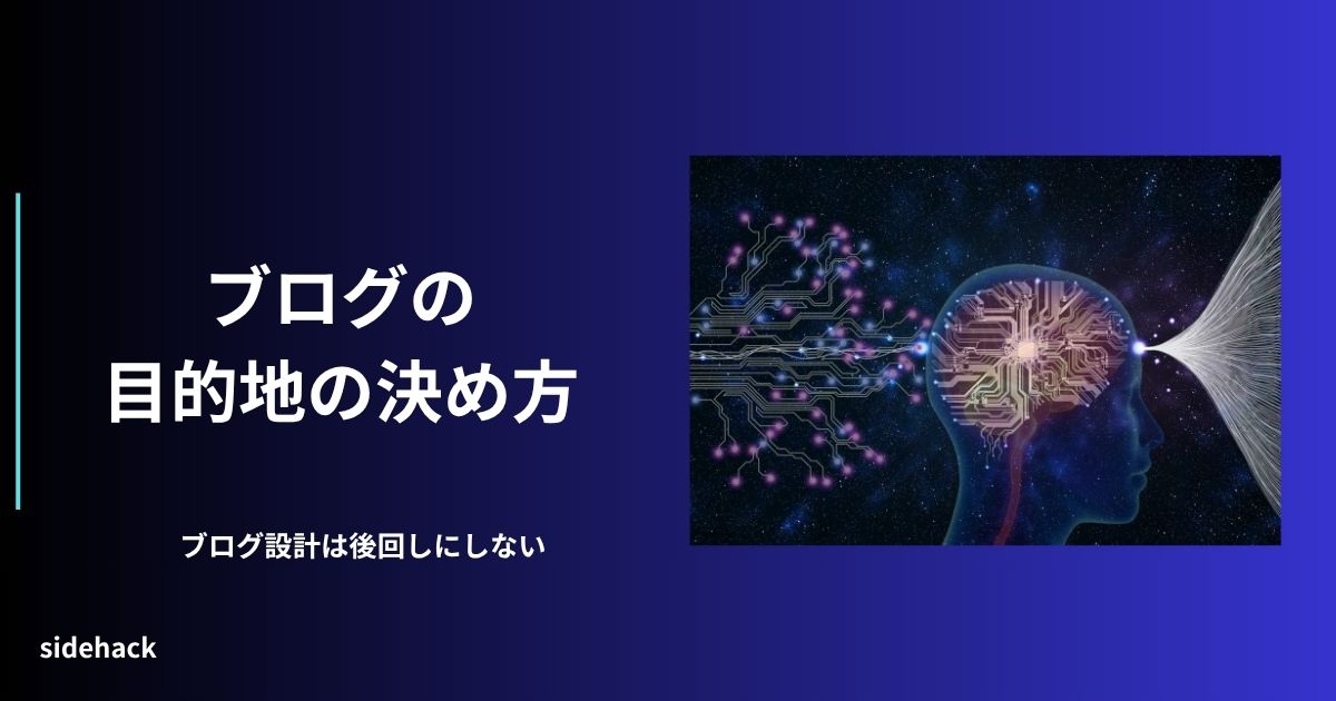 ブログの設計を後回しにしないという強い決意を表す図